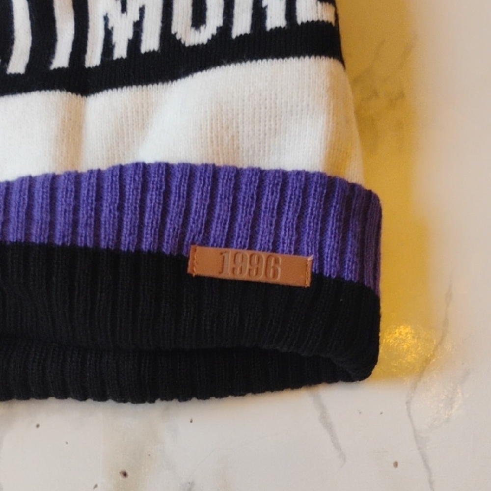 NFL Baltimore Ravens Purple and Black Knit Hat - Picture 2 of 4